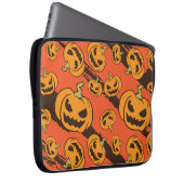 Halloween Pumpkin: Spooky Seamless Pattern Laptopschutzhülle (Vorne Rechts)