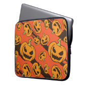 Halloween Pumpkin: Spooky Seamless Pattern Laptopschutzhülle (Vorderseite Links)