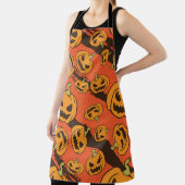 Halloween Pumpkin: Spooky Seamless Pattern Schürze (InSitu)