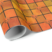 Halloween Pumpkin Squares Geschenkpapier (Rolleneckpunkt)