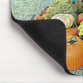 Halloween Pumpkin Stand Autumn Display Mouse Pad Mousepad (Ecke)