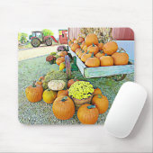 Halloween Pumpkin Stand Autumn Display Mouse Pad Mousepad (Mit Mouse)