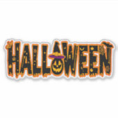 Halloween Pumpkin Sticker (Vorderseite)