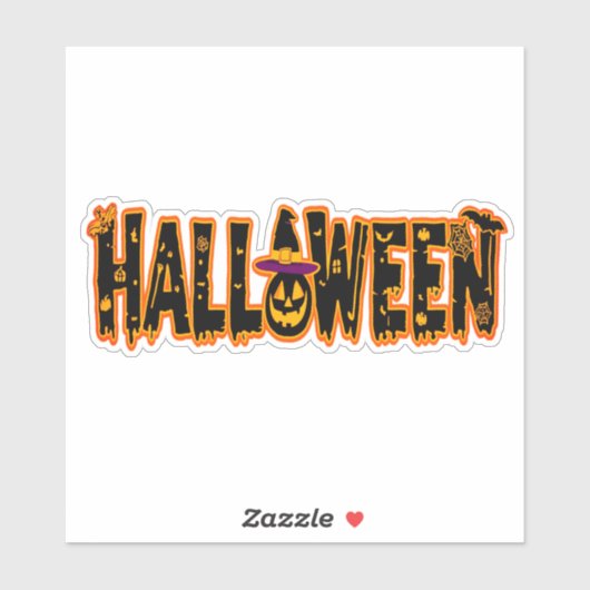 Halloween Pumpkin Sticker (Blatt)
