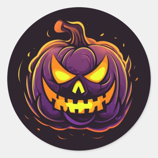 Halloween Pumpkin Stickers (Vorderseite)