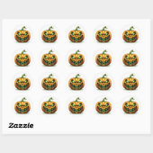 Halloween Pumpkin Stickers (Blatt)
