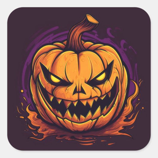 Halloween Pumpkin Stickers (Vorderseite)