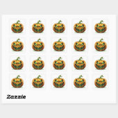 Halloween Pumpkin Stickers (Blatt)