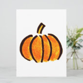 Halloween Pumpkin Stift Zeichnend, Pumpkins Karte (Stehend Vorderseite)