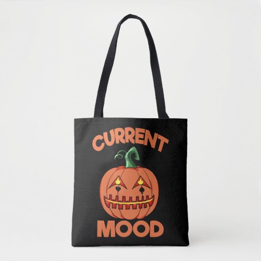 Halloween Pumpkin Strom Stimmung glücklich Tasche (Vorderseite)