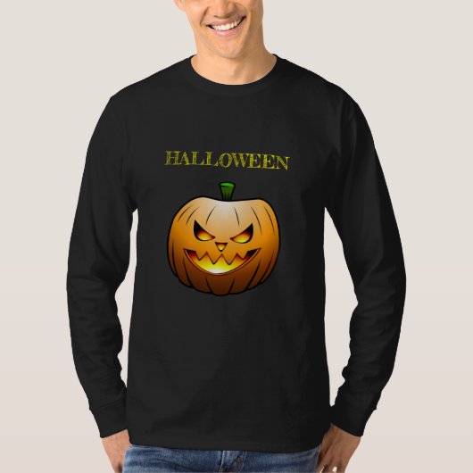 Halloween Pumpkin Sweatshirt T-Shirt (Vorderseite)