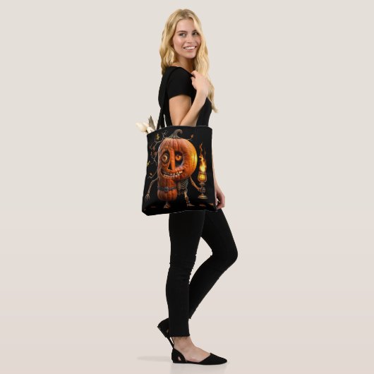 Halloween Pumpkin Tasche (Am Model)