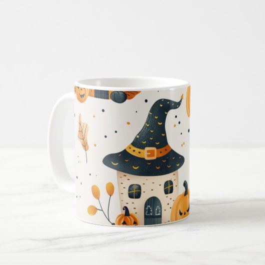 Halloween Pumpkin-Tasse Kaffeetasse (Vorderseite Links)