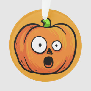 Halloween Pumpkin-Textsornament 5 Ornament