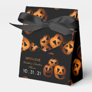 Halloween Pumpkin Tiled Favor Box Geschenkschachtel