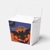 Halloween Pumpkin Tragen einer Maske Gunst Box Geschenkschachtel (Vorderseite)
