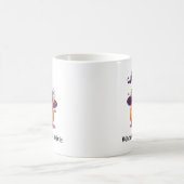 Halloween Pumpkin trägt einen Hexenhut Kaffeetasse (Mittel)