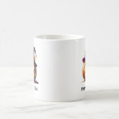 Halloween Pumpkin trägt einen Hexenhut Kaffeetasse (Mittel)