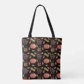 Halloween Pumpkin Trick oder Treat Bag mit Namen Tasche (Rückseite)