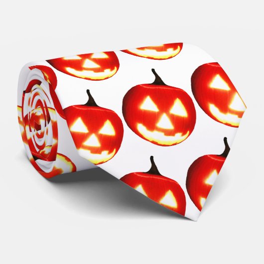 Halloween Pumpkin Trick oder Treat Krawatte (Gerollt)