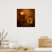 Halloween Pumpkin Trick oder Treat Poster (Küche)