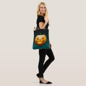 Halloween Pumpkin Trick oder Treat Tasche (Am Model)