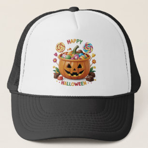 Halloween Pumpkin Truckerkappe