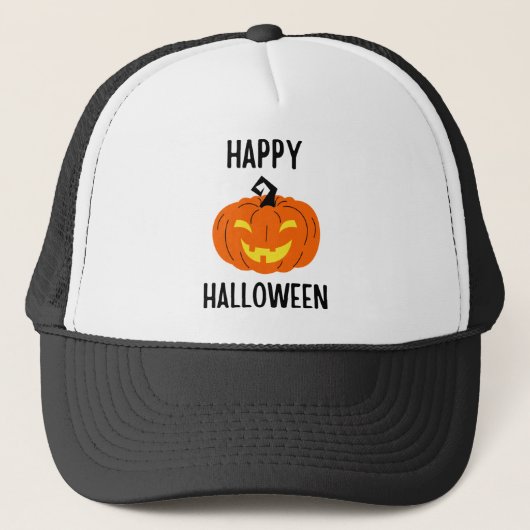 Halloween Pumpkin Truckerkappe (Vorderseite)