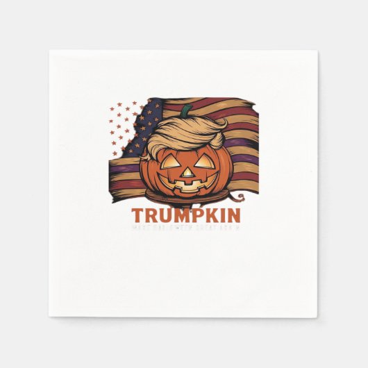 Halloween, Pumpkin Trumpkin, Make Halloween Great Serviette (Vorderseite)