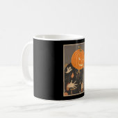 Halloween Pumpkin Ukiyo-e JapanArt Jack O Kaffeetasse (Vorderseite Links)