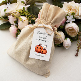 Halloween Pumpkin und Boo | Babydusche Vielen Dank Geschenkanhänger