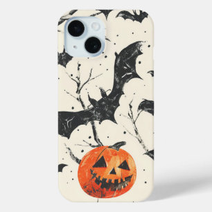 Halloween Pumpkin und Fledermaus Pattern Vintager Case-Mate iPhone Hülle