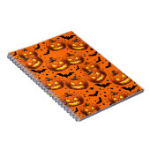 Halloween Pumpkin und Fledermäuse Notizblock (Rechte Seite)