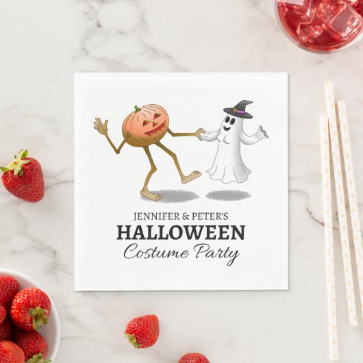 Halloween Pumpkin und Ghost Serviette (Beispiel)