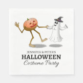 Halloween Pumpkin und Ghost Serviette (Vorderseite)