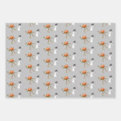 Halloween Pumpkin und Ghost tanzen Geschenkpapier Set (Vorderseite 2)