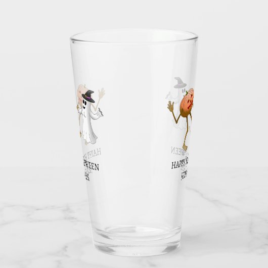 Halloween Pumpkin und Ghost tanzen Glas (Links)