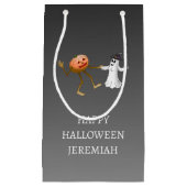 Halloween Pumpkin und Ghost tanzen Kleine Geschenktüte (Vorderseite)