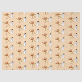 Halloween Pumpkin und Ghost tanzen Seidenpapier