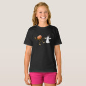 Halloween Pumpkin und Ghost tanzen T-Shirt (Vorne ganz)