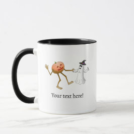 Halloween Pumpkin und Ghost tanzen Tasse