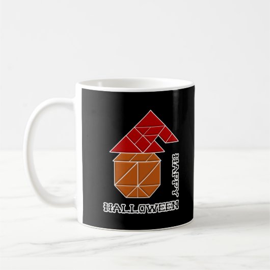 Halloween Pumpkin und Hexenhut Kaffeetasse (Links)