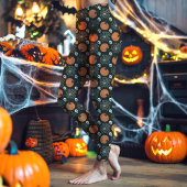 Halloween Pumpkin und Skull Festive Leggings