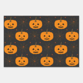 Halloween Pumpkin und Spider Web Paper Sheets Geschenkpapier Set (Vorderseite 2)