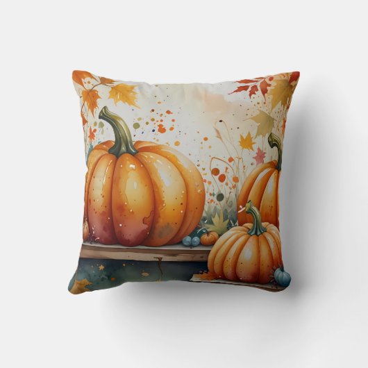 Halloween Pumpkin Vibes Design Kissen (Rückseite)