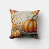 Halloween Pumpkin Vibes Design Kissen (Vorderseite)