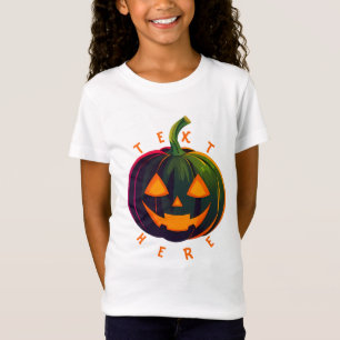 Halloween Pumpkin Vibes Design T - Shirt