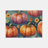 Halloween Pumpkin Vibes Designer Fleece Blanket (Vorderseite (Horizontal))