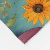 Halloween Pumpkin Vibes Designer Fleece Blanket (Ecke)