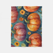 Halloween Pumpkin Vibes Designer Fleece Blanket (Vorderseite)